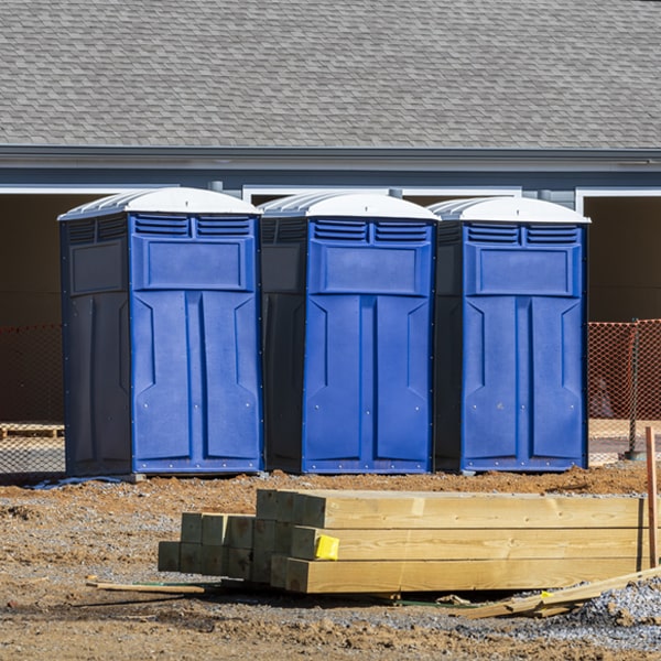 what is the maximum capacity for a single porta potty in Davis